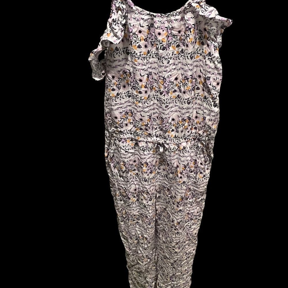 Old‎ Navy XS floral boho jumpsuit with adjustable spaghetti straps and pockets